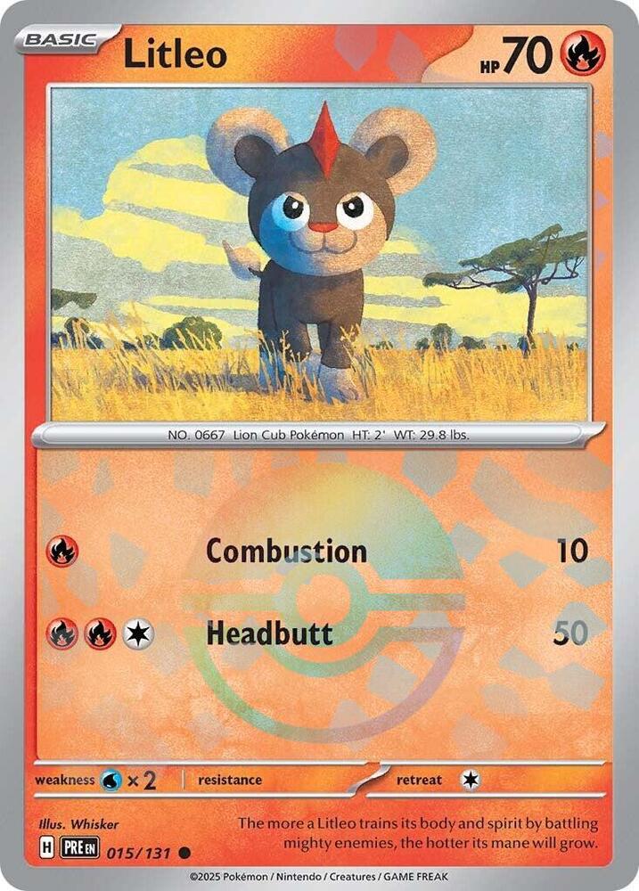 Litleo (Poke Ball Pattern) [SV: Prismatic Evolutions] 015/131