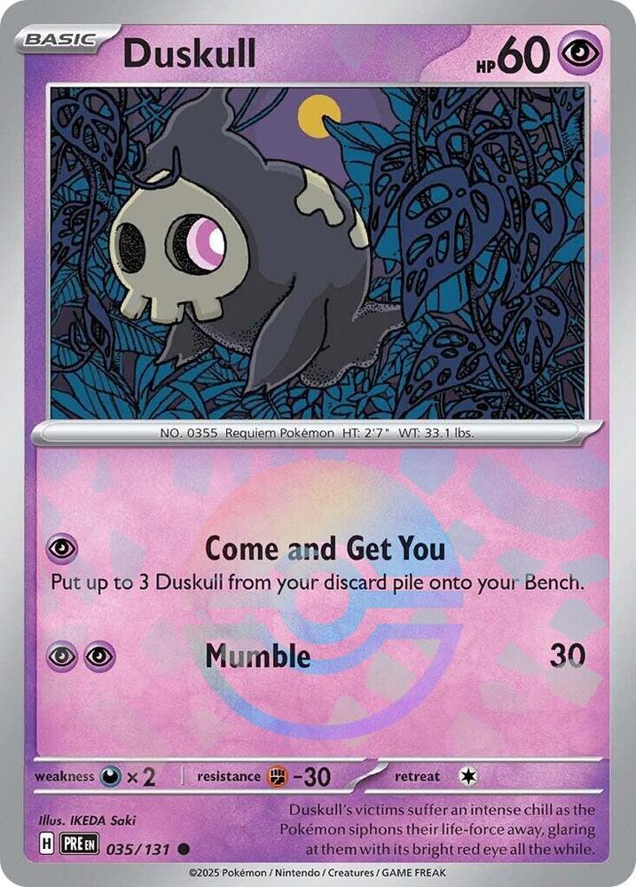 Duskull (Poke Ball Pattern) [SV: Prismatic Evolutions] 035/131