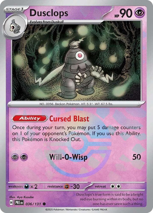 Dusclops (Poke Ball Pattern) [SV: Prismatic Evolutions] 036/131