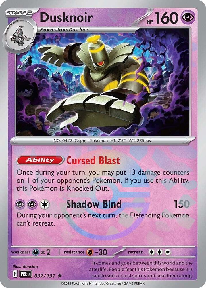 Dusknoir (Poke Ball Pattern) [SV: Prismatic Evolutions] 037/131