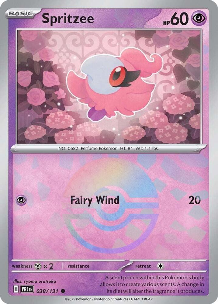Spritzee (Poke Ball Pattern) [SV: Prismatic Evolutions] 038/131