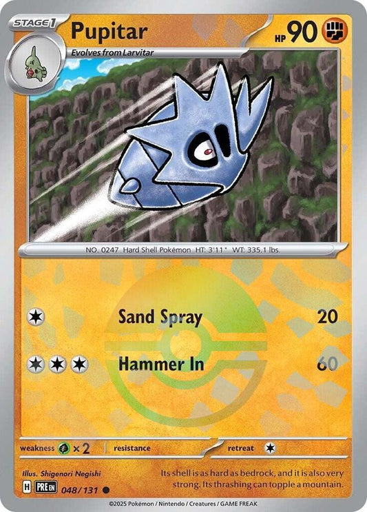 Pupitar (Poke Ball Pattern) [SV: Prismatic Evolutions] 048/131
