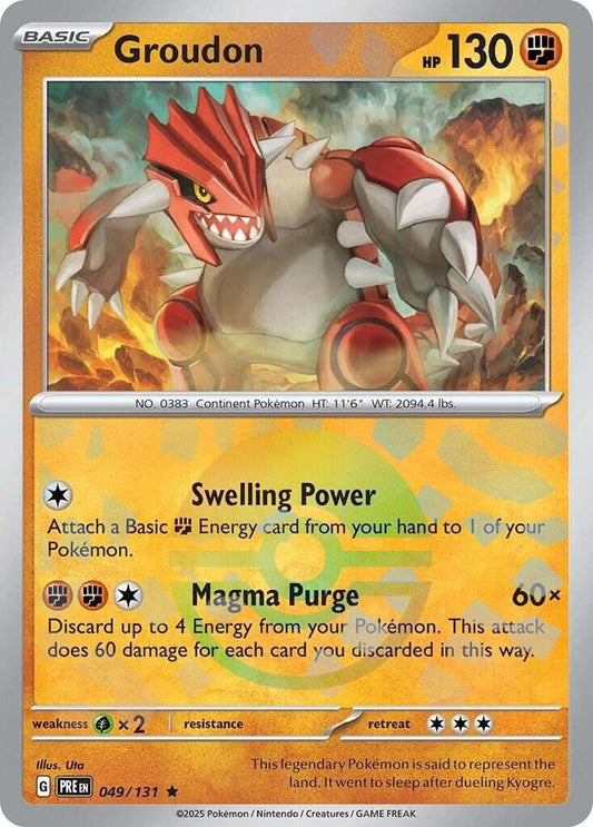 Groudon (Poke Ball Pattern) [SV: Prismatic Evolutions] 049/131
