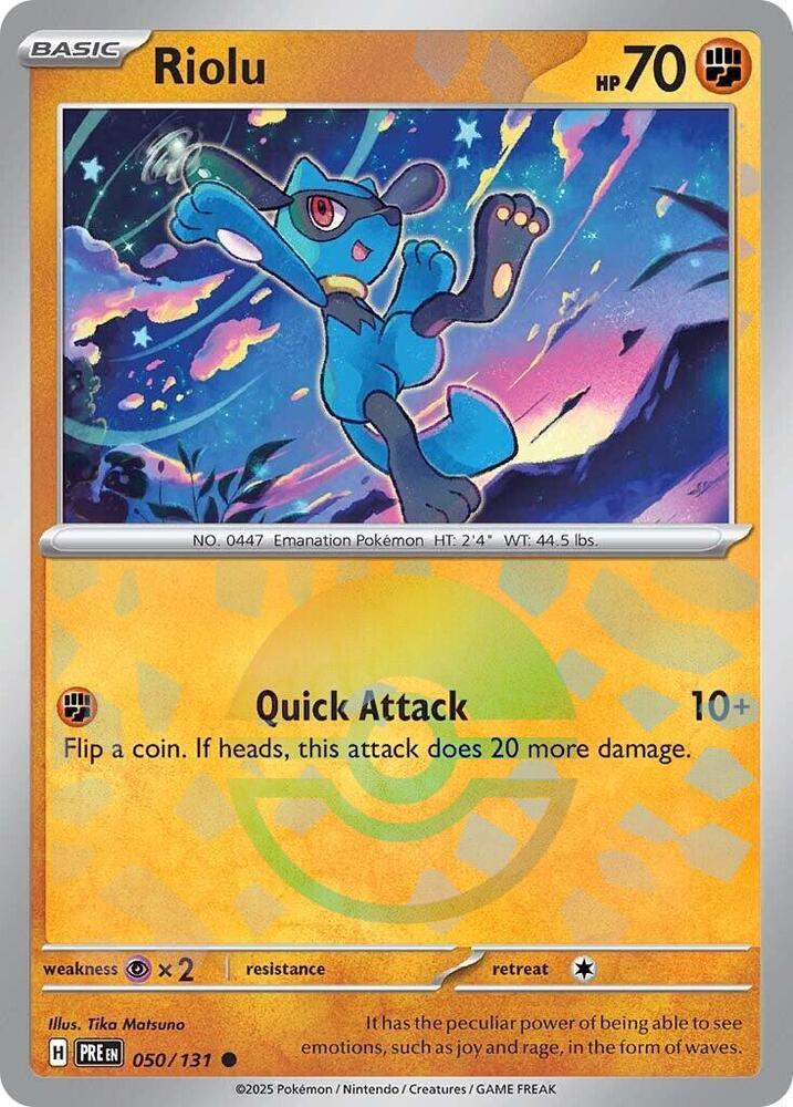Riolu (Poke Ball Pattern) [SV: Prismatic Evolutions] 050/131