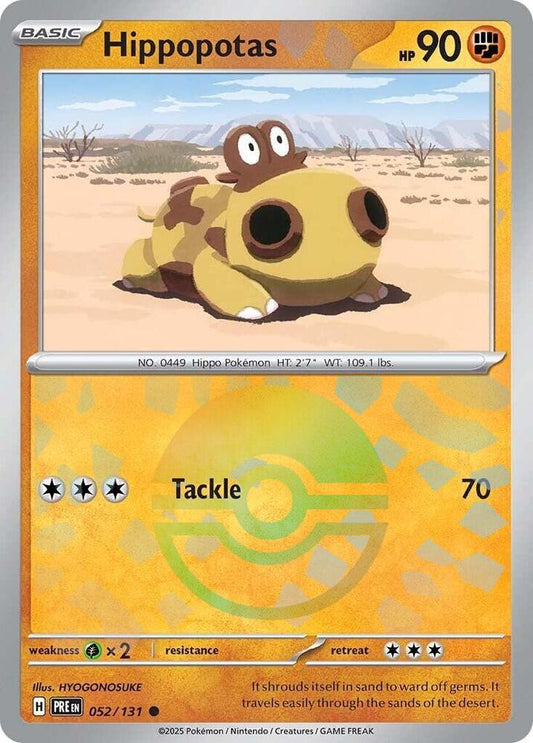 Hippopotas (Poke Ball Pattern) [SV: Prismatic Evolutions] 052/131