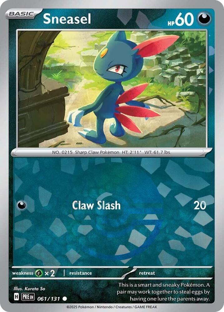 Sneasel (Poke Ball Pattern) [SV: Prismatic Evolutions] 061/131
