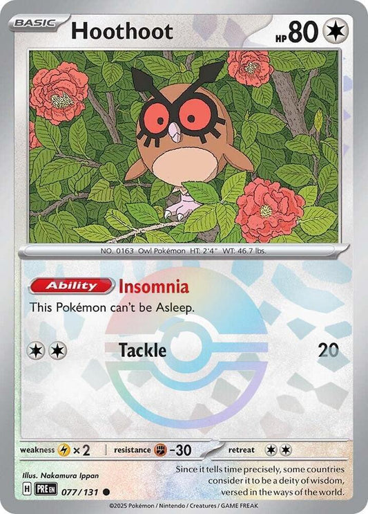 Hoothoot (Poke Ball Pattern) [SV: Prismatic Evolutions] 077/131
