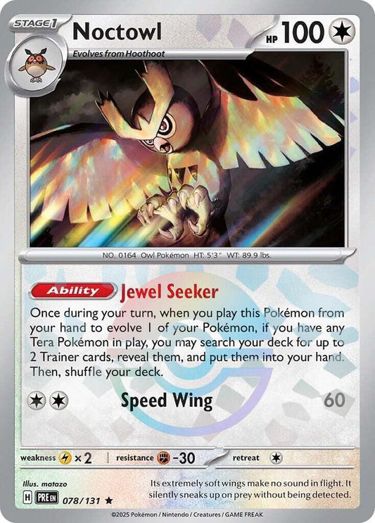 Noctowl (Poke Ball Pattern) [SV: Prismatic Evolutions] 078/131