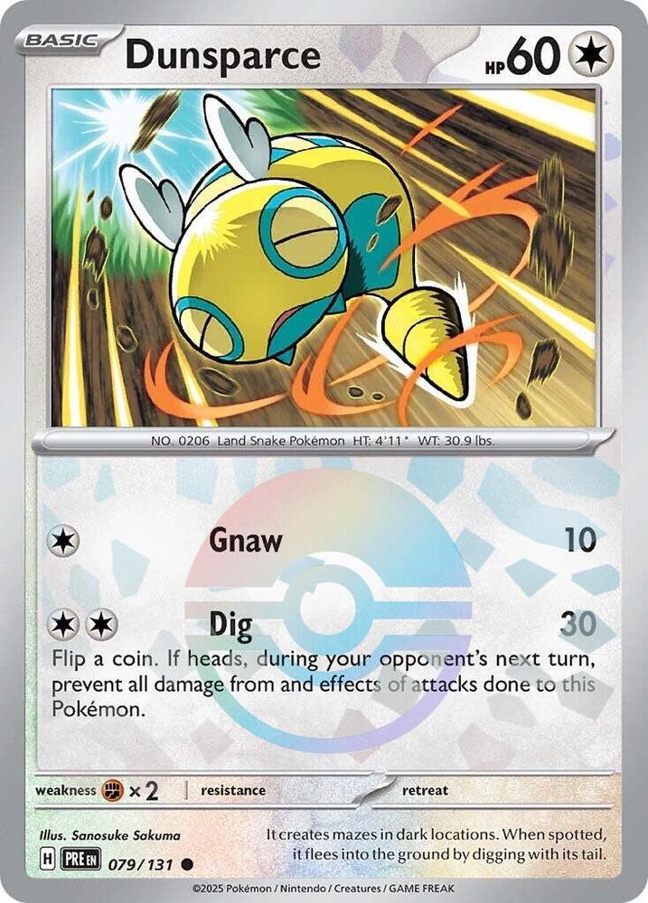 Dunsparce (Poke Ball Pattern) [SV: Prismatic Evolutions] 079/131
