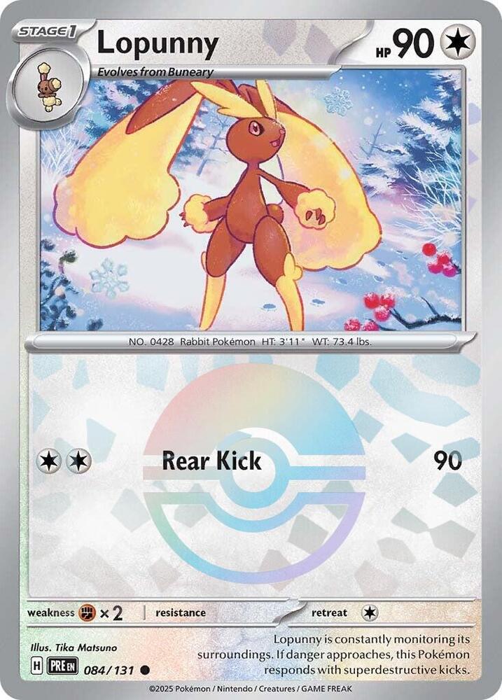 Lopunny (Poke Ball Pattern) [SV: Prismatic Evolutions] 084/131