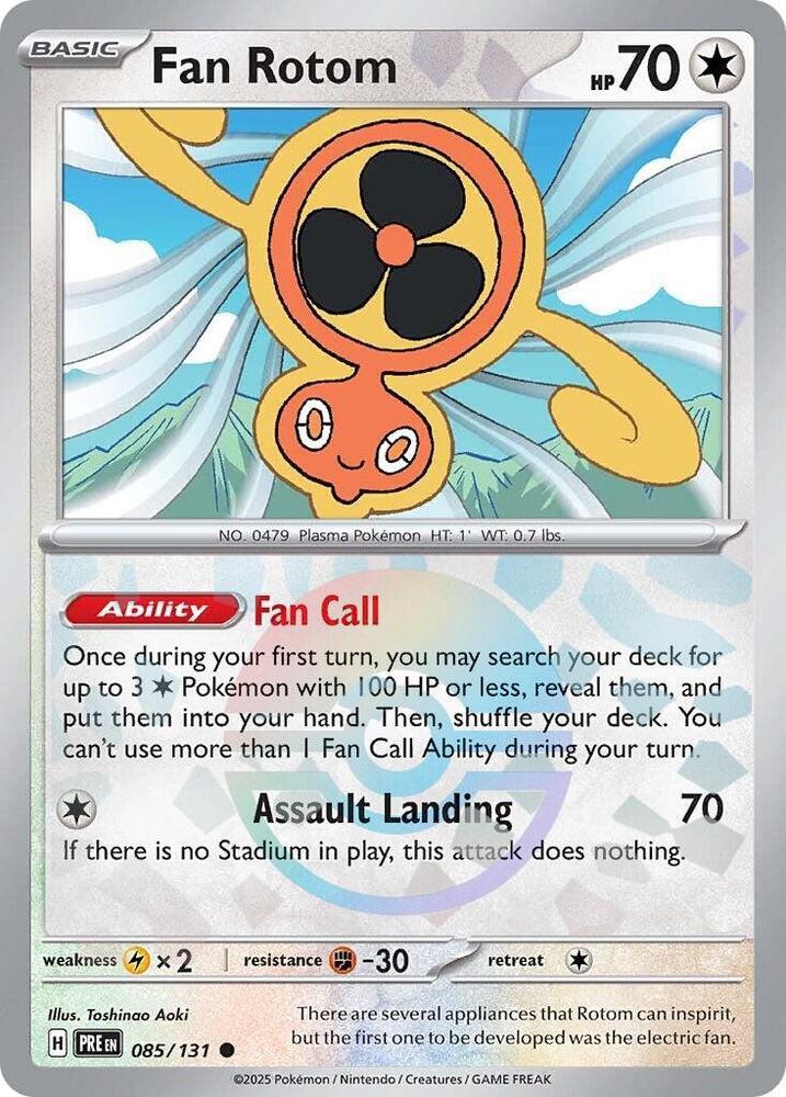 Fan Rotom (Poke Ball Pattern) [SV: Prismatic Evolutions] 085/131