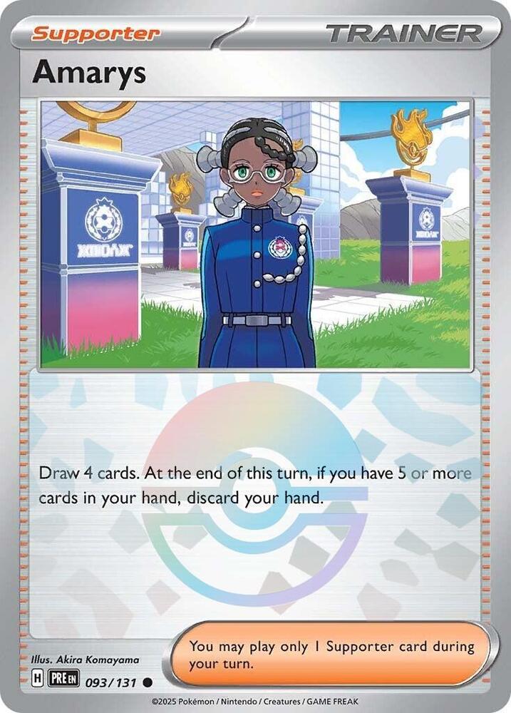 Amarys - 093/131 (Poke Ball Pattern) [SV: Prismatic Evolutions] 093/131