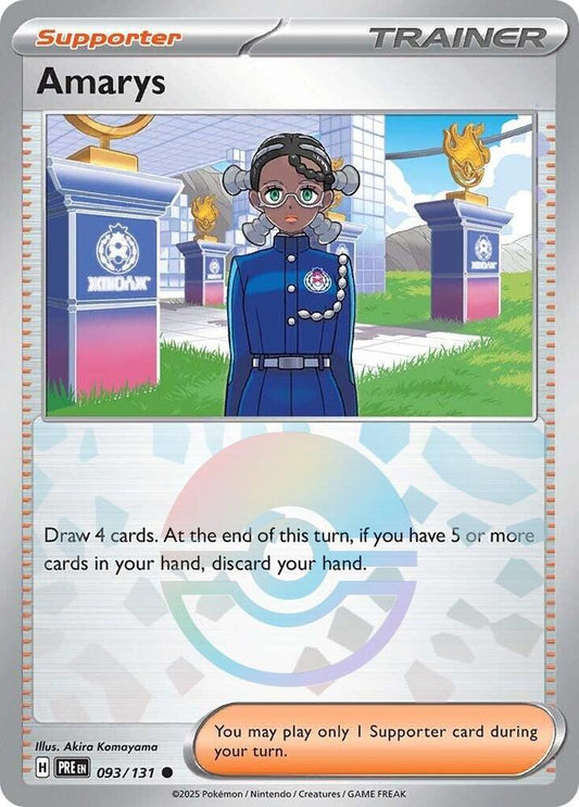 Amarys - 093/131 (Poke Ball Pattern) [SV: Prismatic Evolutions] 093/131