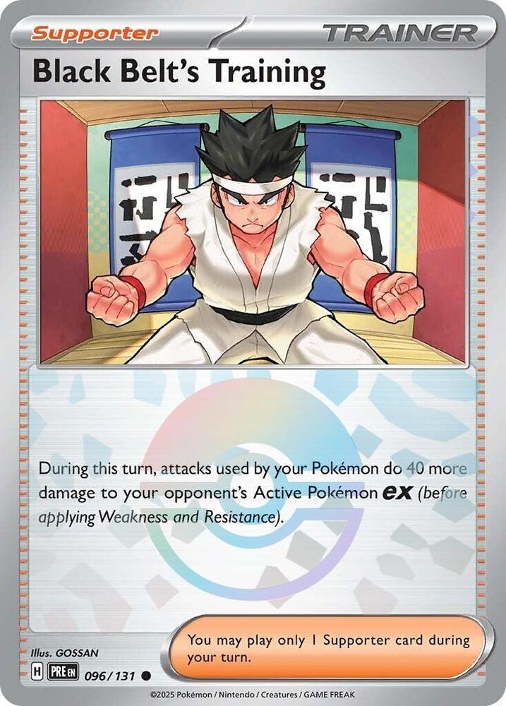 Black Belt's Training - 096/131 (Poke Ball Pattern) [SV: Prismatic Evolutions] 096/131
