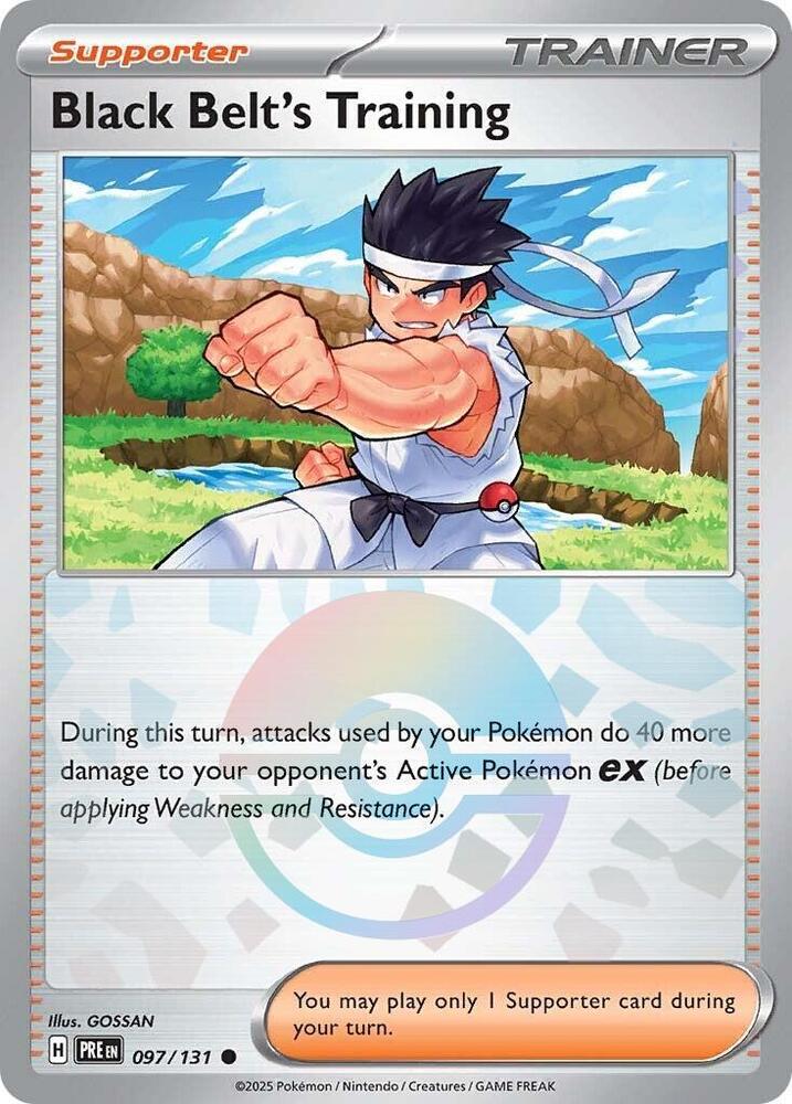 Black Belt's Training - 097/131 (Poke Ball Pattern) [SV: Prismatic Evolutions] 097/131