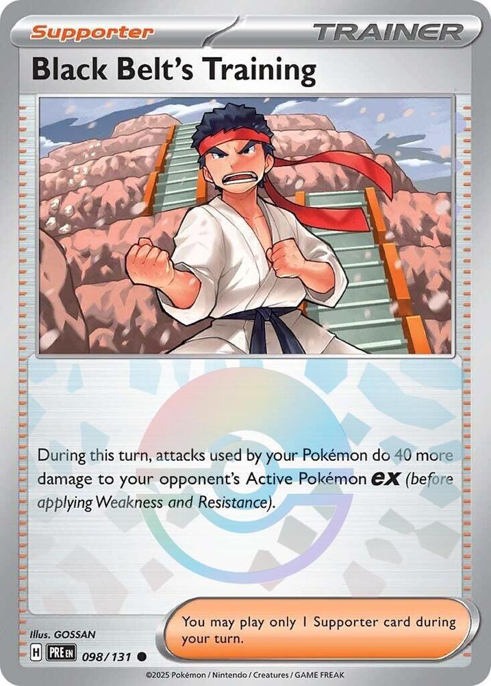 Black Belt's Training - 098/131 (Poke Ball Pattern) [SV: Prismatic Evolutions] 098/131