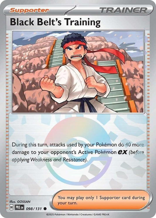 Black Belt's Training - 098/131 (Poke Ball Pattern) [SV: Prismatic Evolutions] 098/131