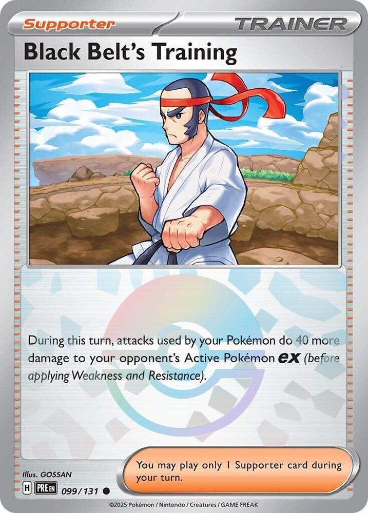 Black Belt's Training - 099/131 (Poke Ball Pattern) [SV: Prismatic Evolutions] 099/131