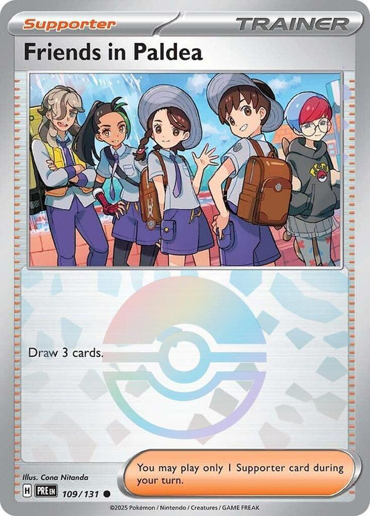 Friends in Paldea - 109/131 (Poke Ball Pattern) [SV: Prismatic Evolutions] 109/131
