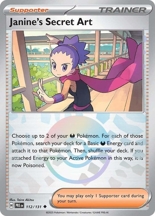 Janine's Secret Art - 112/131 (Poke Ball Pattern) [SV: Prismatic Evolutions] 112/131