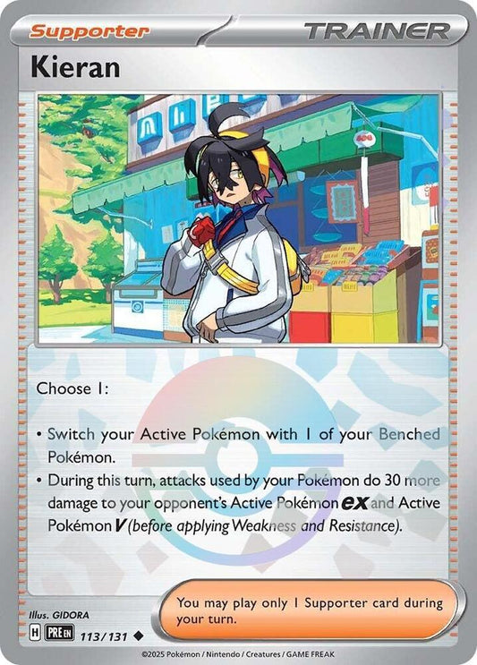 Kieran - 113/131 (Poke Ball Pattern) [SV: Prismatic Evolutions] 113/131