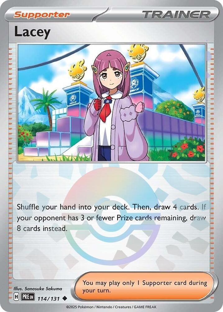 Lacey - 114/131 (Poke Ball Pattern) [SV: Prismatic Evolutions] 114/131