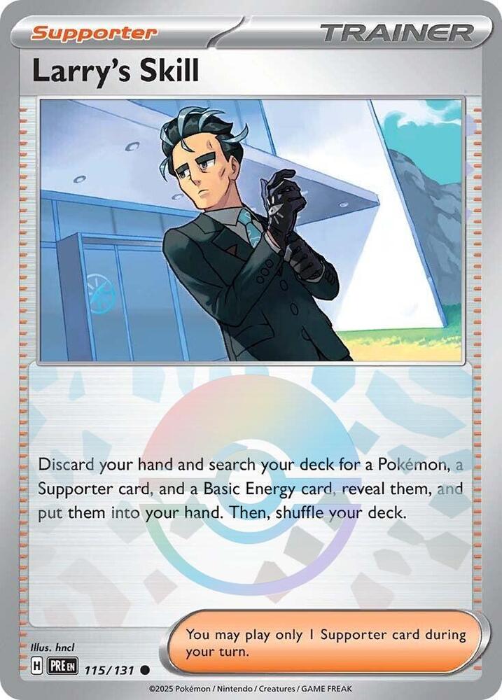 Larry's Skill - 115/131 (Poke Ball Pattern) [SV: Prismatic Evolutions] 115/131