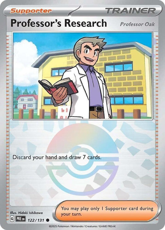 Professor's Research [Professor Oak] (Poke Ball Pattern) [SV: Prismatic Evolutions] 122/131