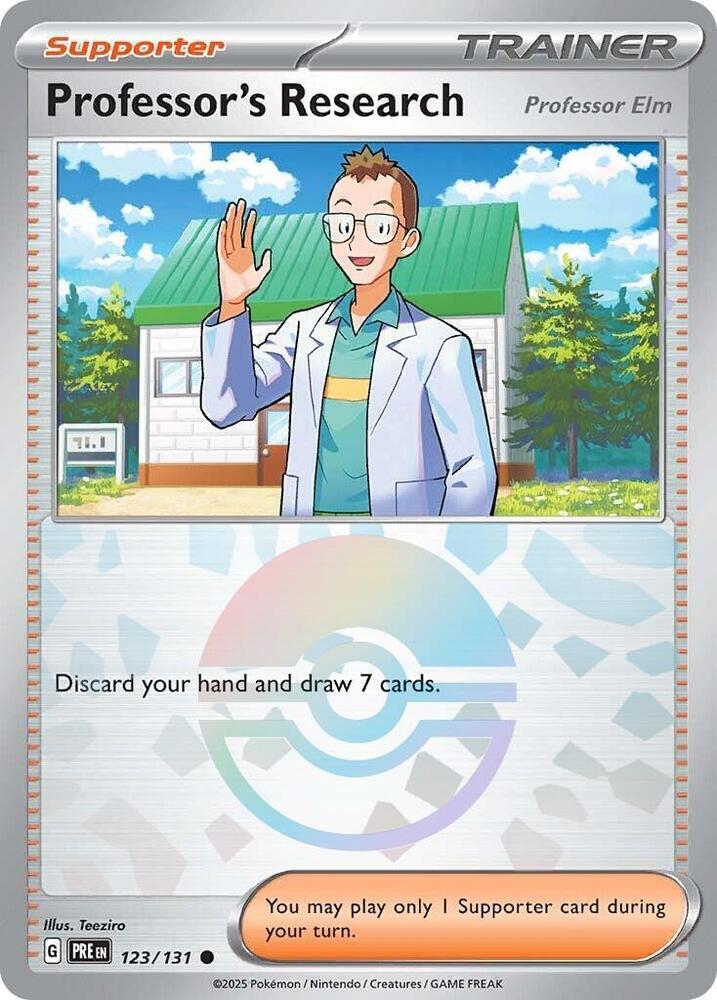 Professor's Research [Professor Elm] (Poke Ball Pattern) [SV: Prismatic Evolutions] 123/131