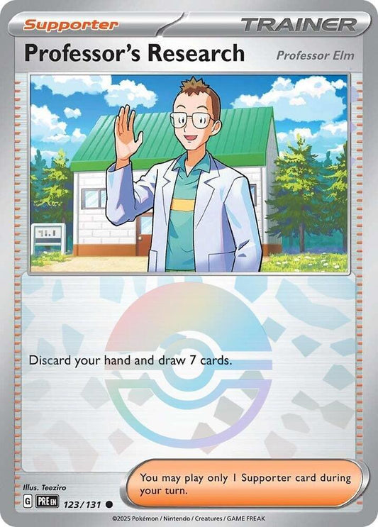 Professor's Research [Professor Elm] (Poke Ball Pattern) [SV: Prismatic Evolutions] 123/131