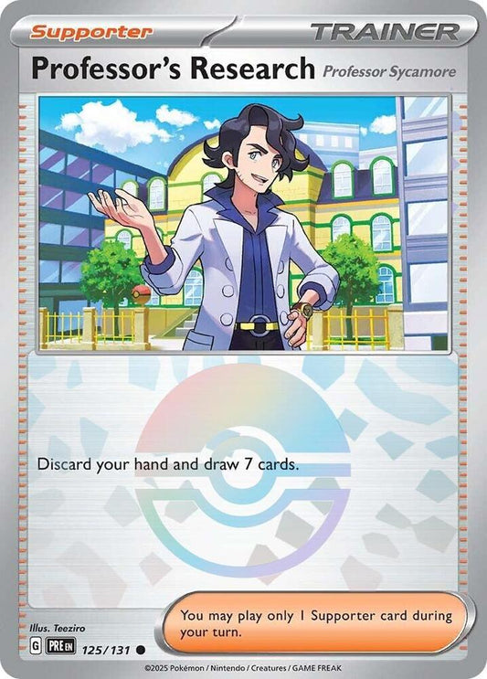 Professor's Research [Professor Sycamore] (Poke Ball Pattern) [SV: Prismatic Evolutions] 125/131