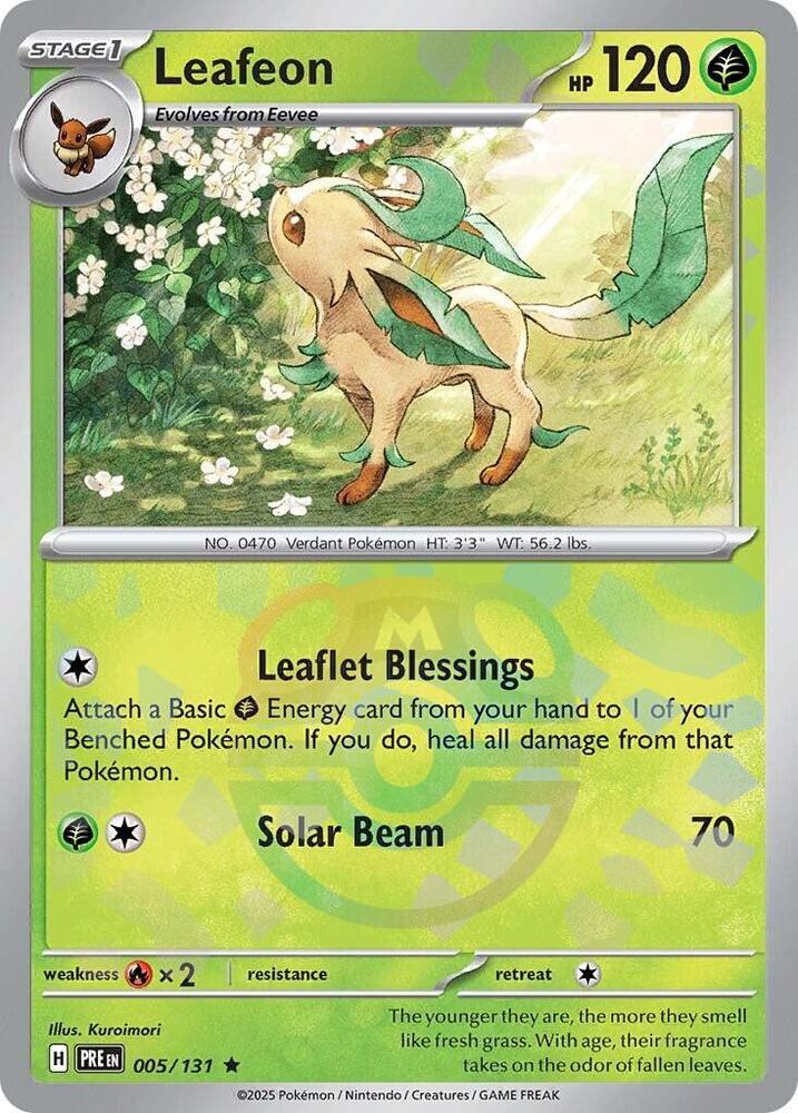 Leafeon (Master Ball Pattern) [SV: Prismatic Evolutions] 005/131