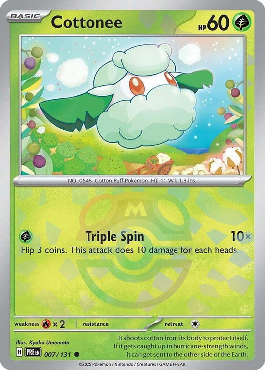 Cottonee (Master Ball Pattern) [SV: Prismatic Evolutions] 007/131
