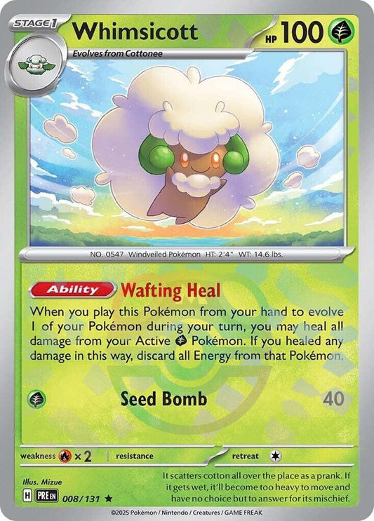 Whimsicott (Master Ball Pattern) [SV: Prismatic Evolutions] 008/131