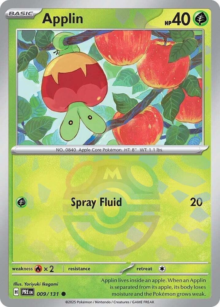 Applin (Master Ball Pattern) [SV: Prismatic Evolutions] 009/131