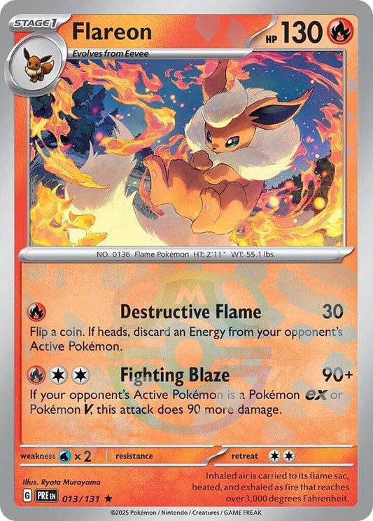 Flareon (Master Ball Pattern) [SV: Prismatic Evolutions] 013/131