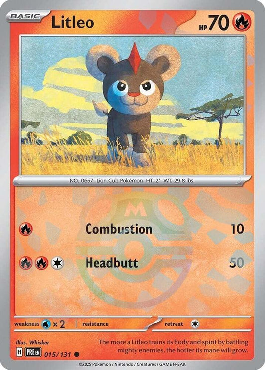 Litleo (Master Ball Pattern) [SV: Prismatic Evolutions] 015/131