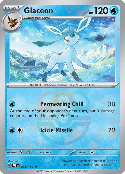 Glaceon (Master Ball Pattern) [SV: Prismatic Evolutions] 025/131