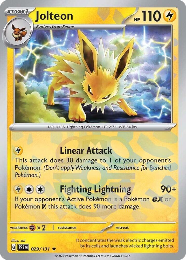 Jolteon (Master Ball Pattern) [SV: Prismatic Evolutions] 029/131