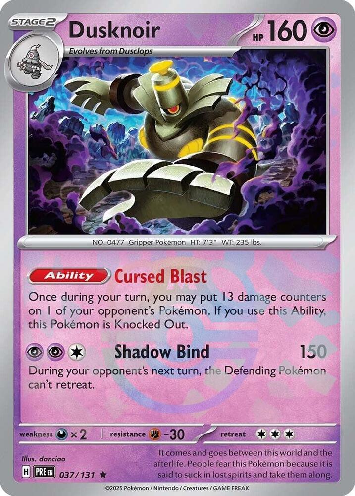 Dusknoir (Master Ball Pattern) [SV: Prismatic Evolutions] 037/131