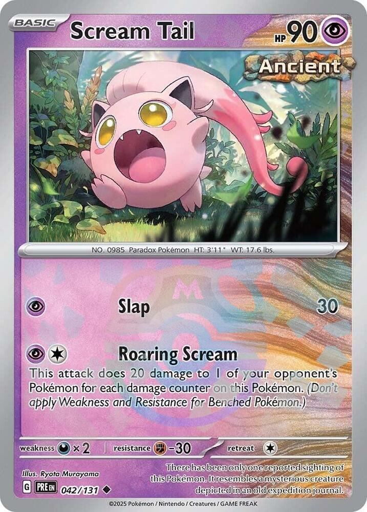 Scream Tail (Master Ball Pattern) [SV: Prismatic Evolutions] 042/131