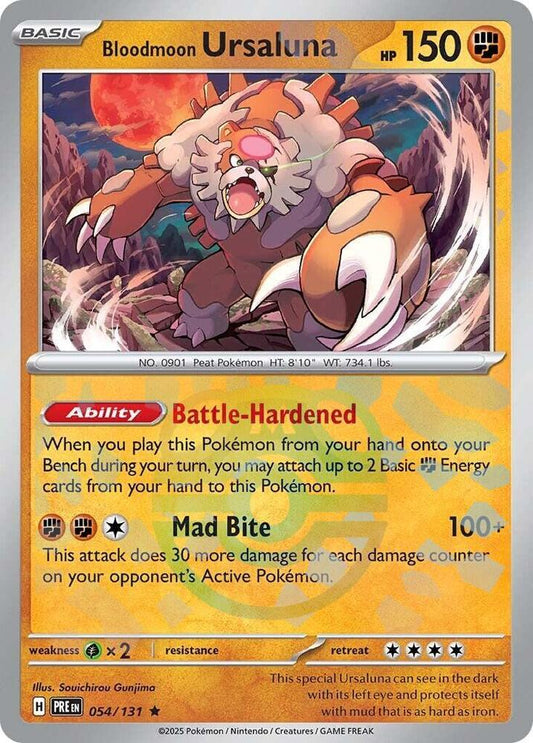 Bloodmoon Ursaluna (Master Ball Pattern) [SV: Prismatic Evolutions] 054/131