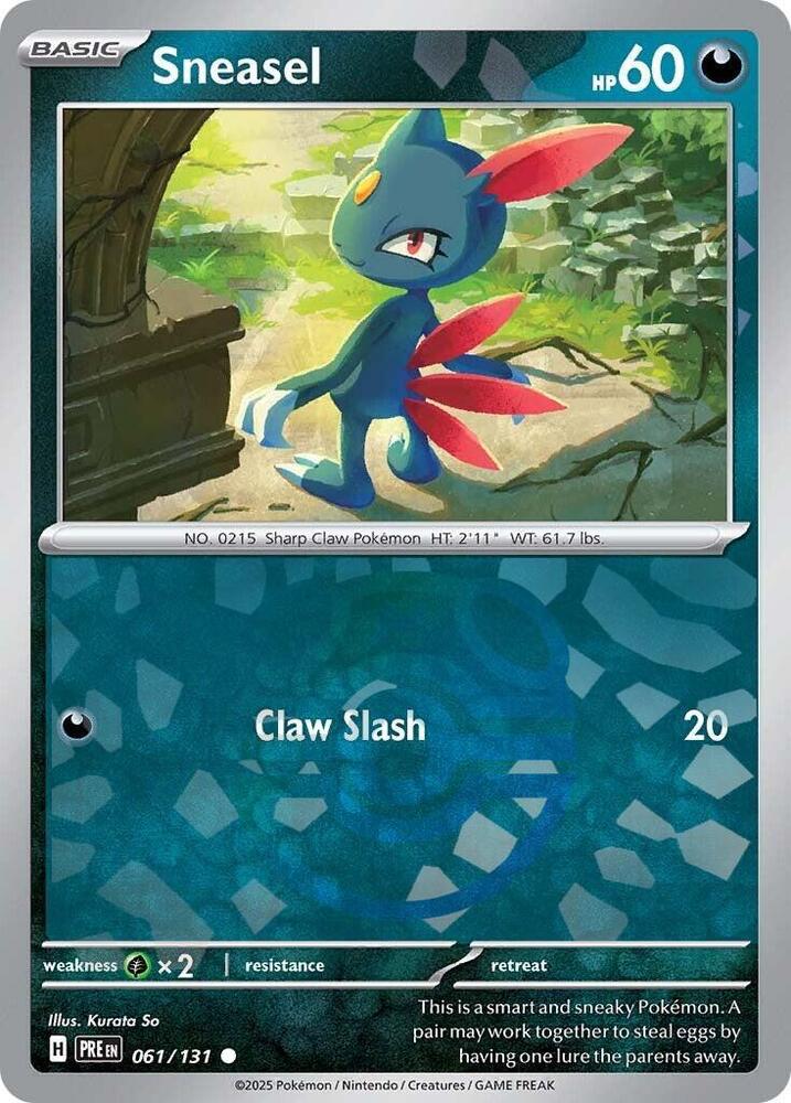 Sneasel (Master Ball Pattern) [SV: Prismatic Evolutions] 061/131