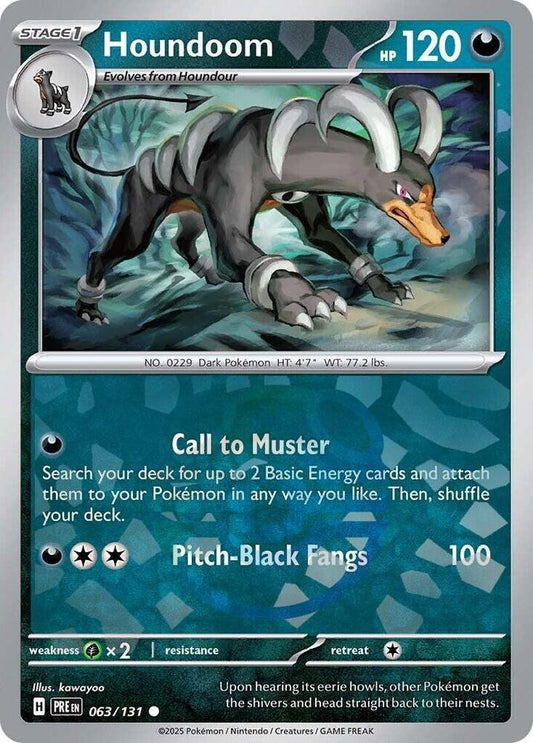 Houndoom (Master Ball Pattern) [SV: Prismatic Evolutions] 063/131