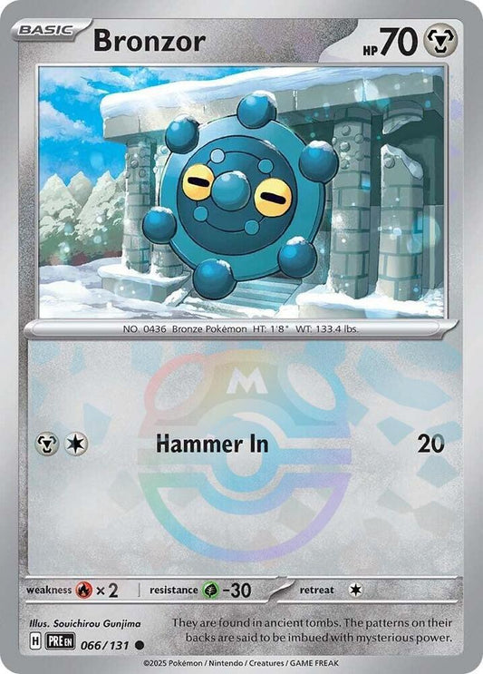 Bronzor (Master Ball Pattern) [SV: Prismatic Evolutions] 066/131