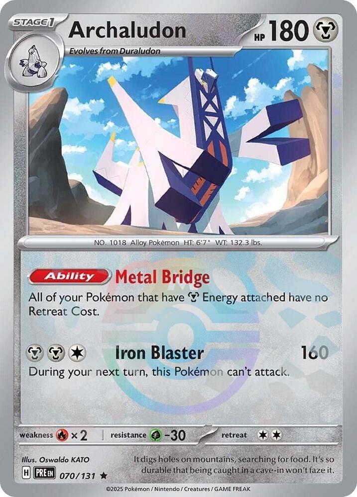 Archaludon (Master Ball Pattern) [SV: Prismatic Evolutions] 070/131