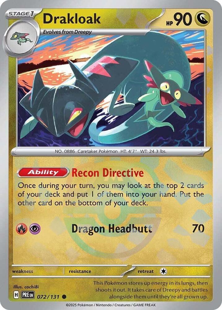 Drakloak (Master Ball Pattern) [SV: Prismatic Evolutions] 072/131