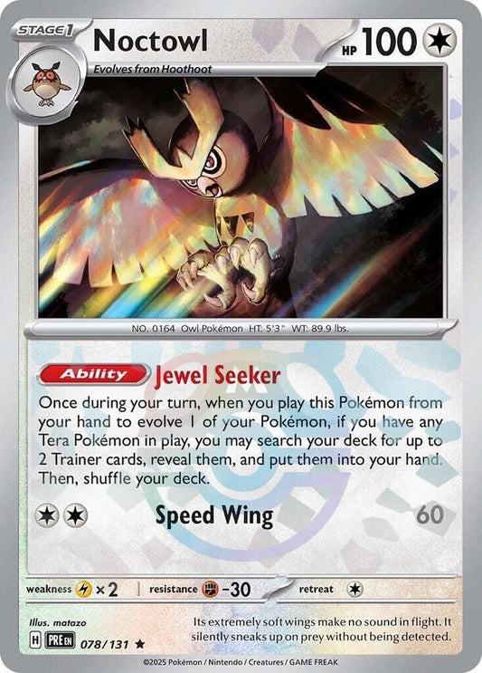 Noctowl (Master Ball Pattern) [SV: Prismatic Evolutions] 078/131