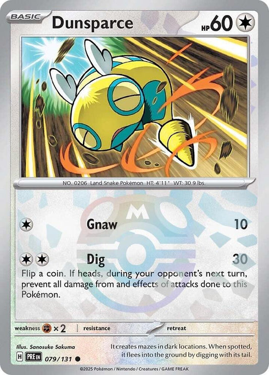 Dunsparce (Master Ball Pattern) [SV: Prismatic Evolutions] 079/131