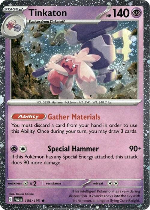 Tinkaton - 105/193 (Cosmos Holo) [Blister Exclusives] 105/193